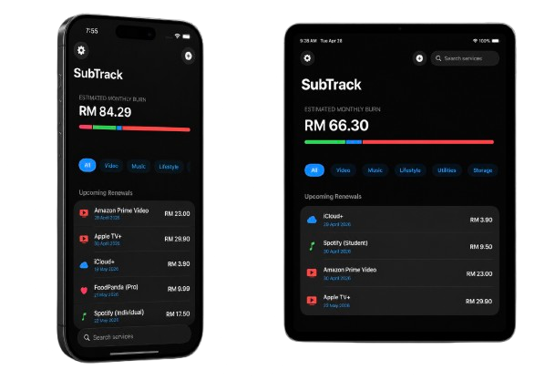 SubTrack Workspace