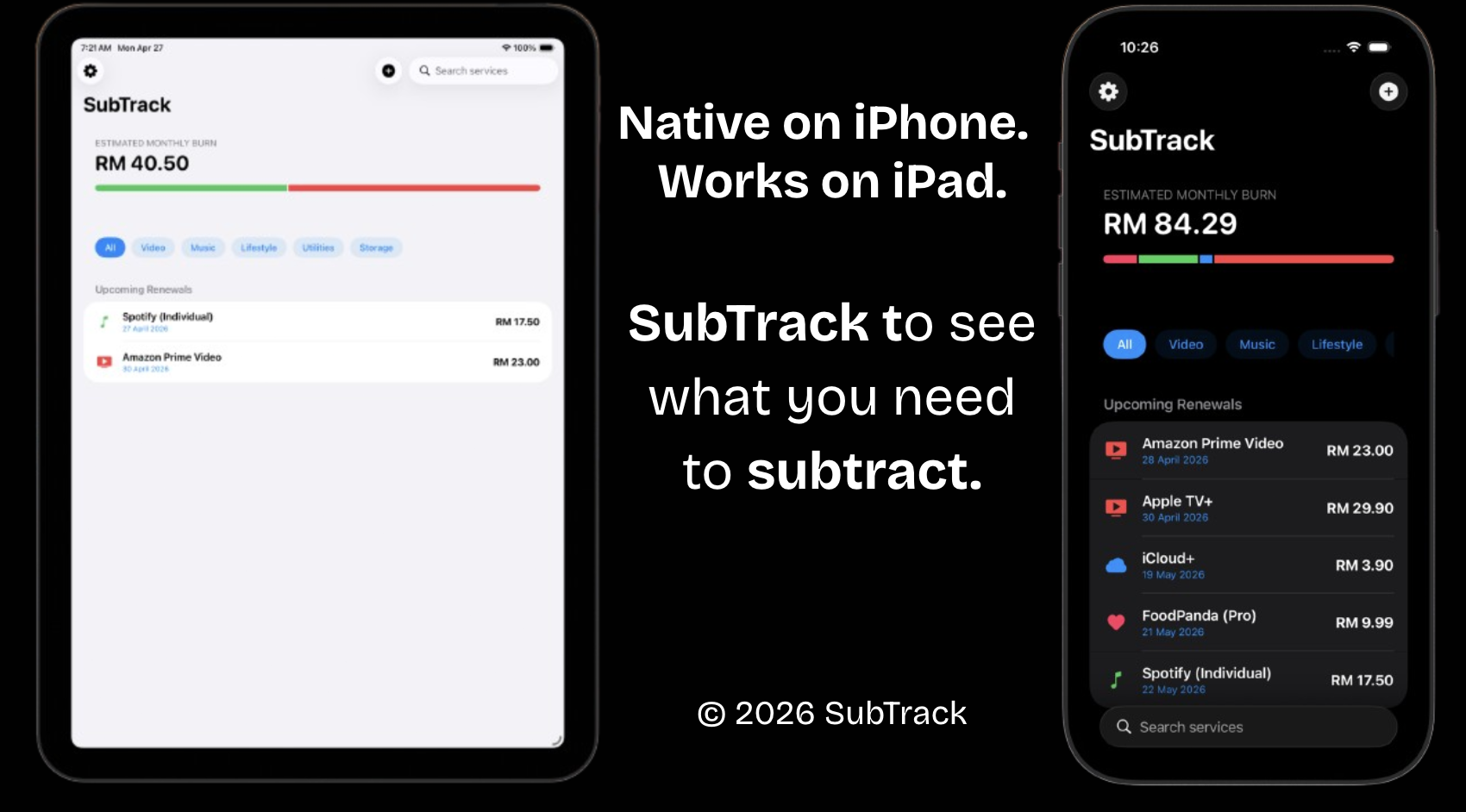 SubTrack Workspace